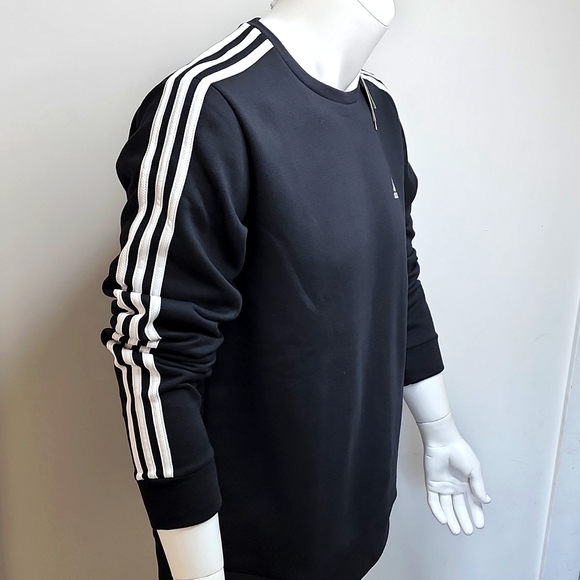ADIDAS CREW NECK SWEATSHIRT BLACK - Picture 3 of 10